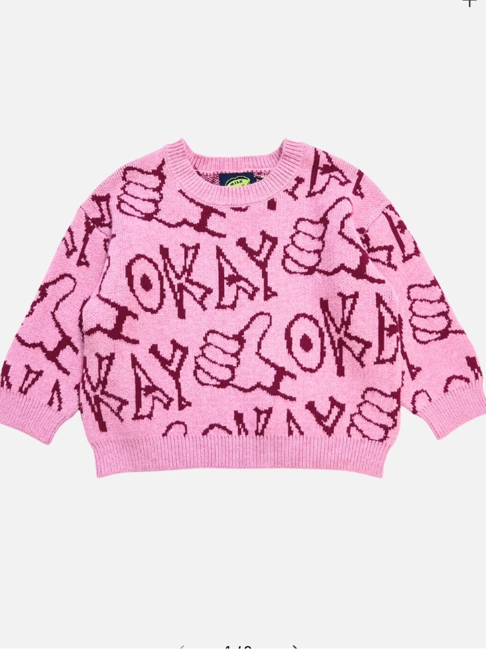 OKAY Sweater by Milk Teeth - Size - 1-2Y